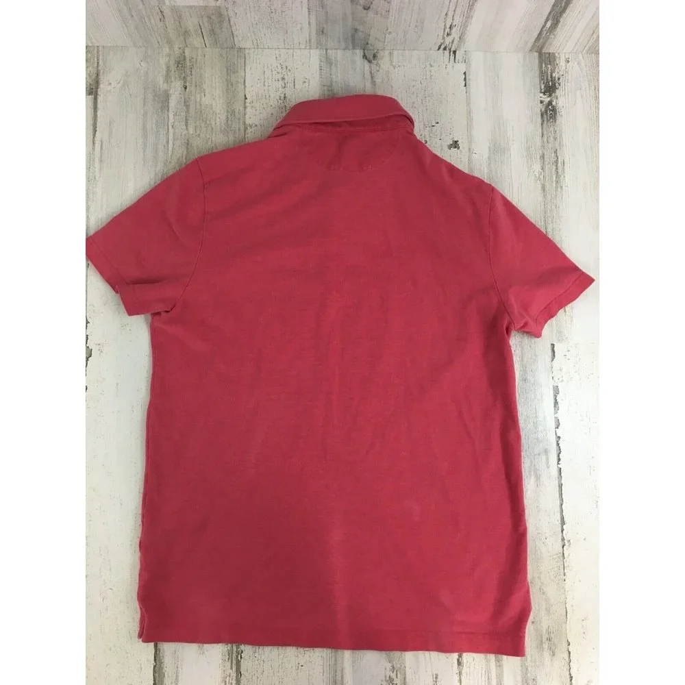 Banana Republic Performance Pique Polo Shirt Light Red Pink Mens M